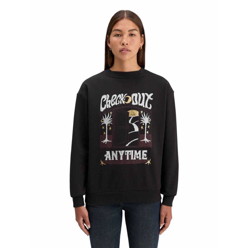 Scotch & Soda Front Back Festive Artwork Relaxed Fit Sweatshirt image number 3